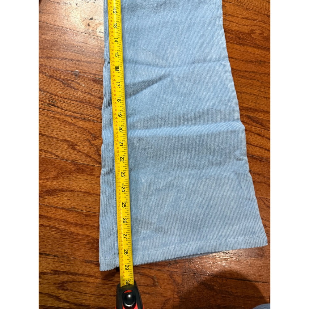 J.Crew Womens Light Blue Corduroy Wide Leg Flare Pants Size 30 High Rise Pockets - Picture 4 of 6